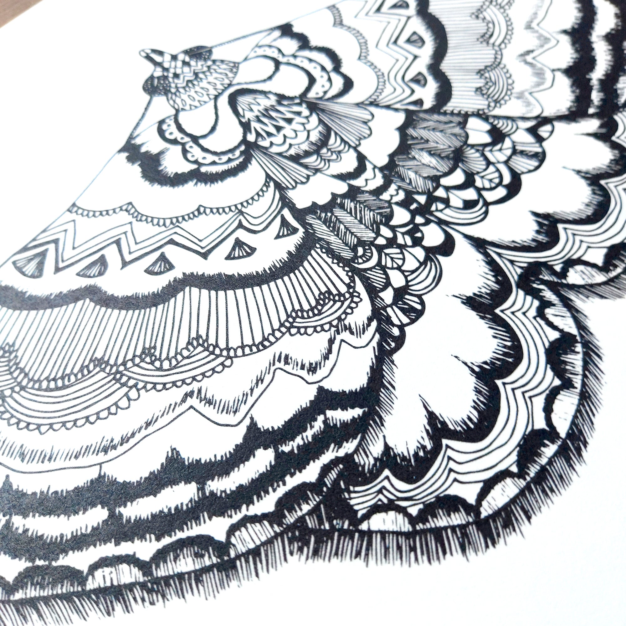 Aztec Moth Art Print