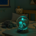 3D Jerryfish Crystal Night Lights, Glass Ball Light Christmas Gifts